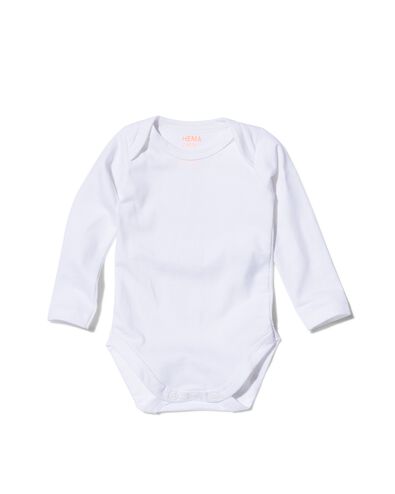 romper organic katoen stretch - 2 stuks wit