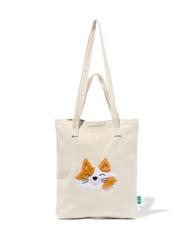 opvouwbare tas canvas katten 40x36