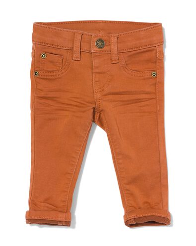 kinder broek jogdenim  bruin