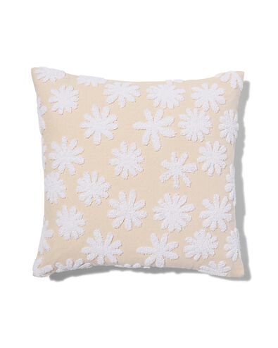 kussenhoes badstof bloemen 50x50