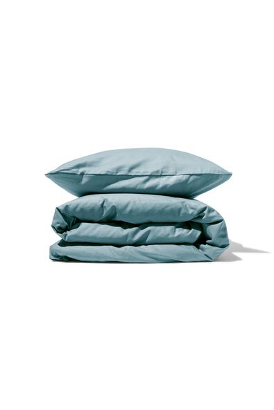 dekbedovertrek percal 140x200/220 blauw
