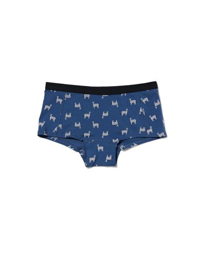 tiener boxershort stretch katoen zebra blauw