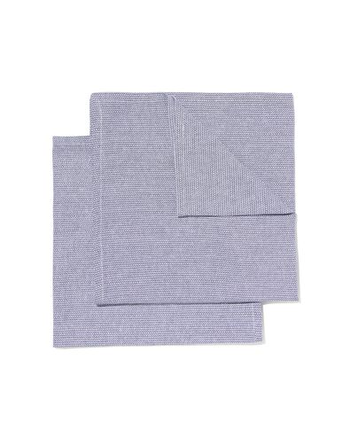 servetten katoen 47x47 grijs - 2 stuks