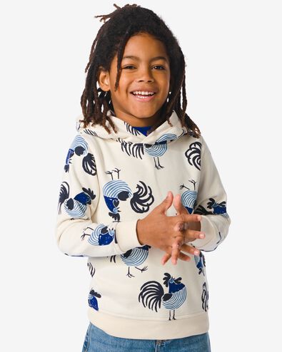 kindersweater met capuchon beige