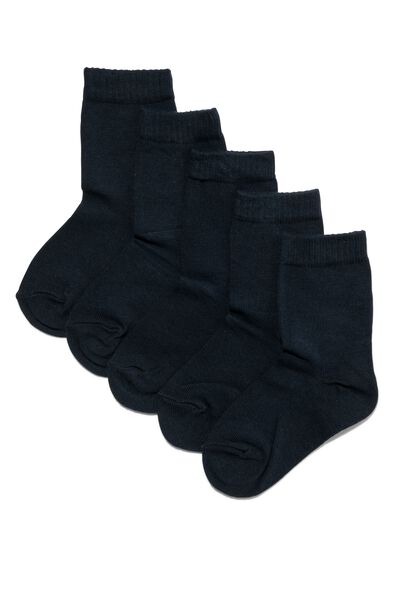 kindersokken- 5 paar donkerblauw