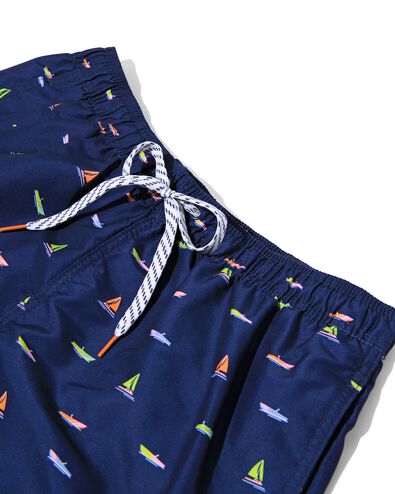 heren zwembroek boten donkerblauw