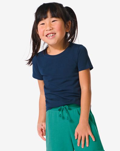 kinder t-shirt biologisch katoen donkerblauw
