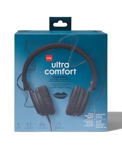 koptelefoon ultra comfort zwart