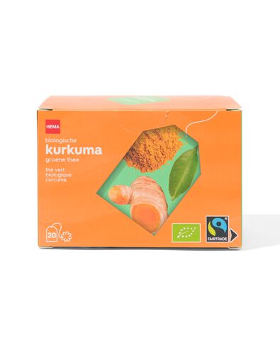 biologische groene thee kurkuma - 20 stuks