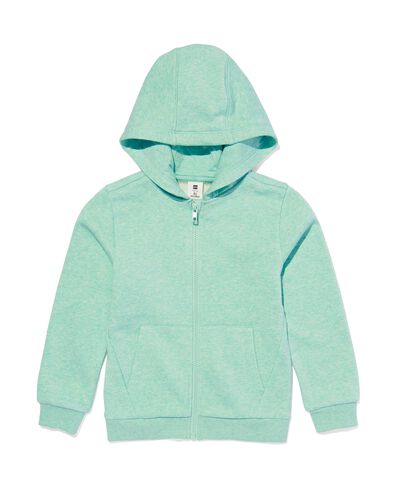 kindervest met capuchon groen