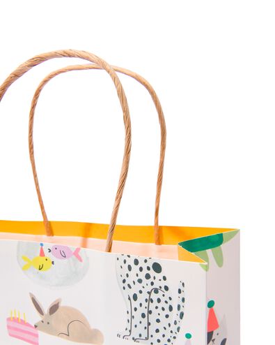 cadeautassen M papier 21x18x8 - 3 stuks