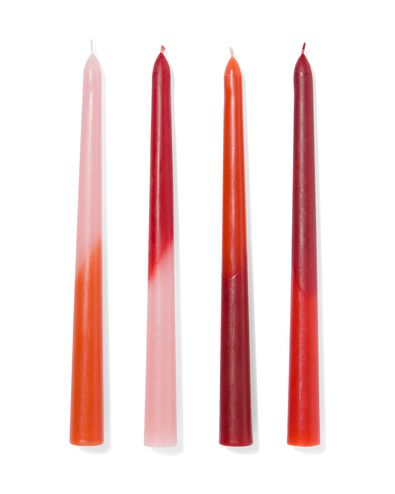 gothische kaarsen dip-dye terra &Oslash;2.2x25- 4 stuks