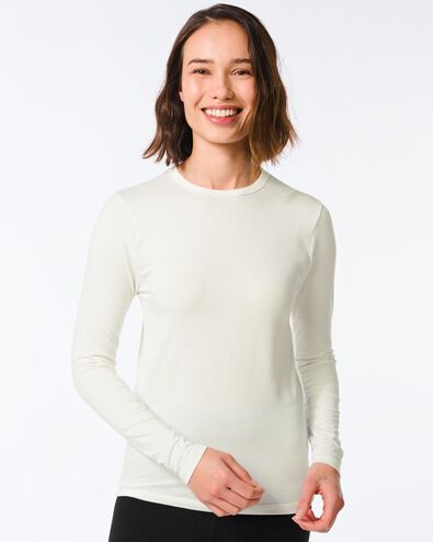 dames thermo t-shirt wit
