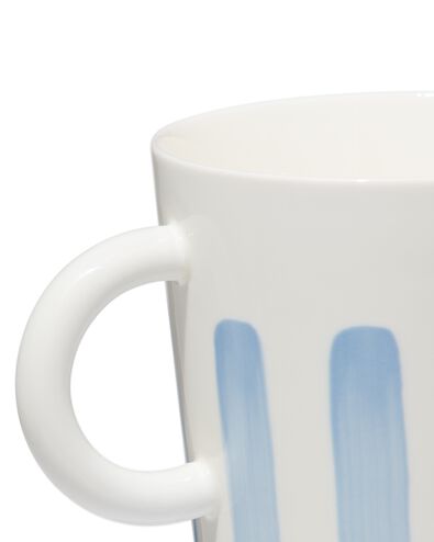 mok 490ml Tafelgenoten new bone wit met blauw