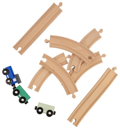 treinset hout 21-delig