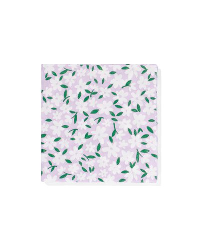 papieren servetten 24x24 bloemen - 20 stuks
