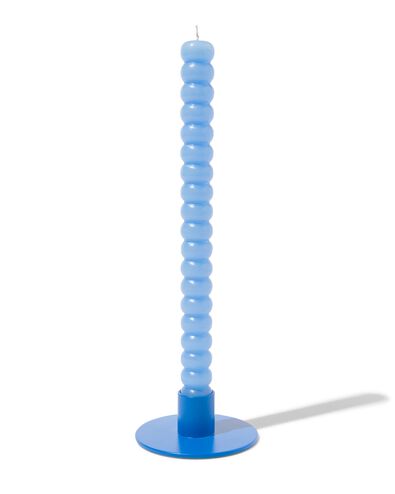 kandelaar &Oslash;8.5x3 blauw metaal