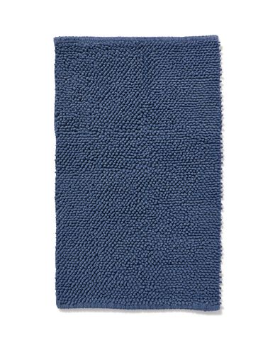 badmat 50x85 chenille staalblauw