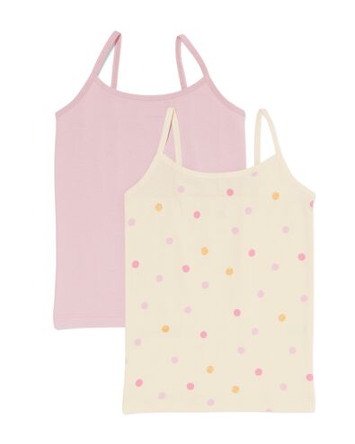 kinder hemden katoen - 2 stuks beige