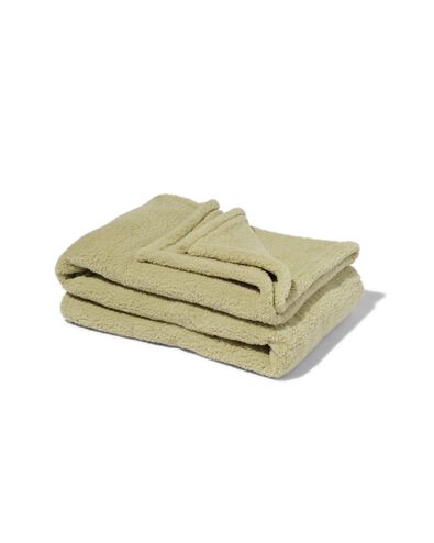 woonplaid teddy 130x150 groen