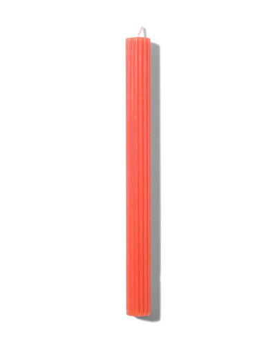 lange huishoudkaars met ribbels &Oslash;2x24 oranje