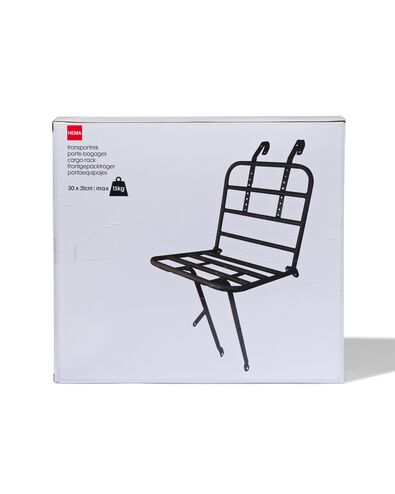 transportrek 30x31 - 15 kg - mat zwart