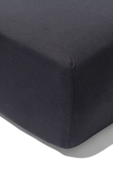 hoeslaken voor boxspring 90x200 jersey katoen donkergrijs