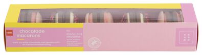 macarons chocolade roze - 10 stuks