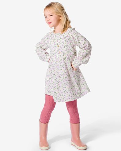 kinderjurk met kraag gebroken wit