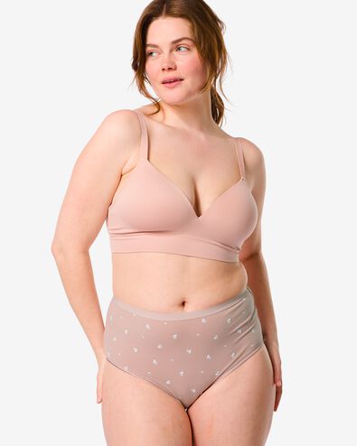 dames tailleslips stretch katoen - 2 stuks roze