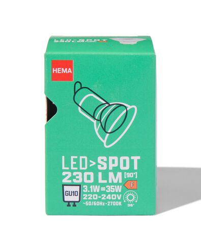 led spot clear GU10 3.1W 230lm