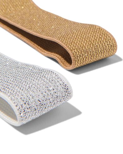 elastieken voor lunchbox met glitters - 2 stuks