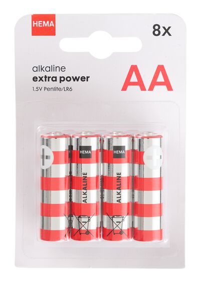 AA alkaline extra power batterijen - 8 stuks