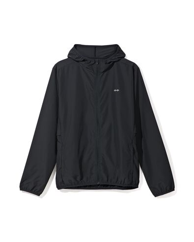heren windstopper sportjas zwart