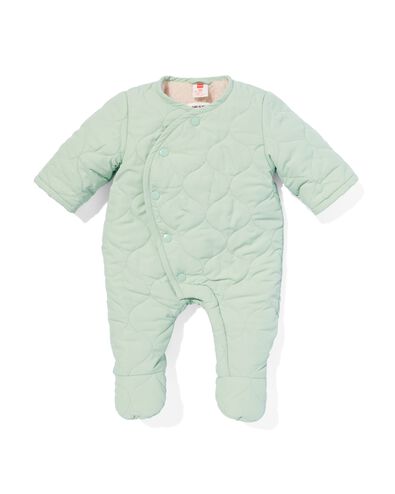 newborn padded jumpsuit  groen