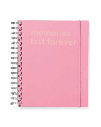 fotoboek insteeketui met spiraal 22x17.5 roze