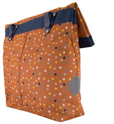 fietstas 20L 51x34x12 gerecycled stippen