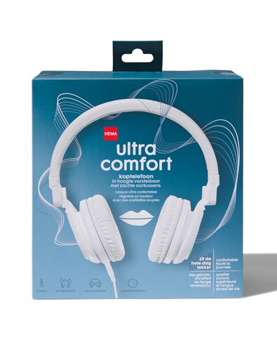 koptelefoon ultra comfort wit