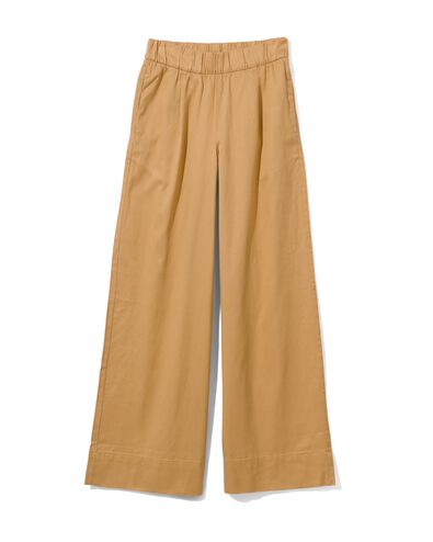 damesbroek Kess met wijde pijpen  beige