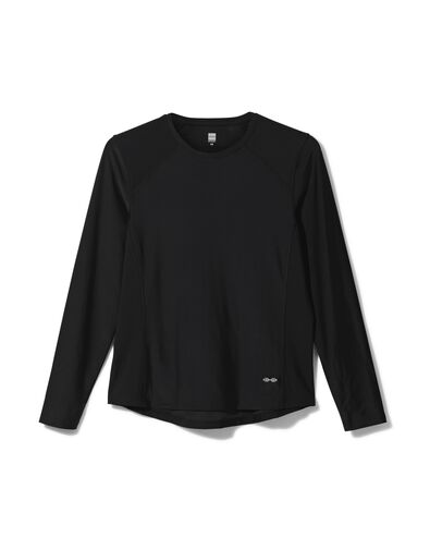 dames sportshirt zwart