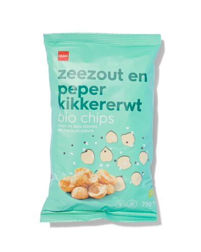 bio chips kikkererwten 75gram zeezout en peper