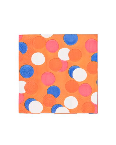 servetten papier 33x33 oranje - 20 stuks