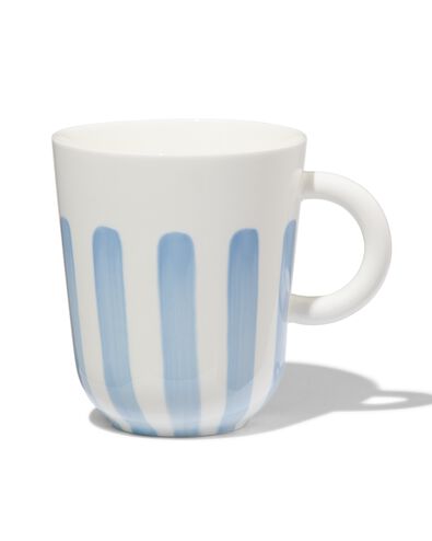 mok 490ml Tafelgenoten new bone wit met blauw