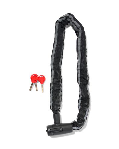 ketting met vast slot 90cm &Oslash;8mm zwart