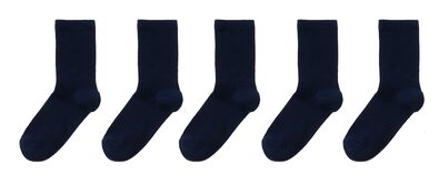 kindersokken- 5 paar donkerblauw
