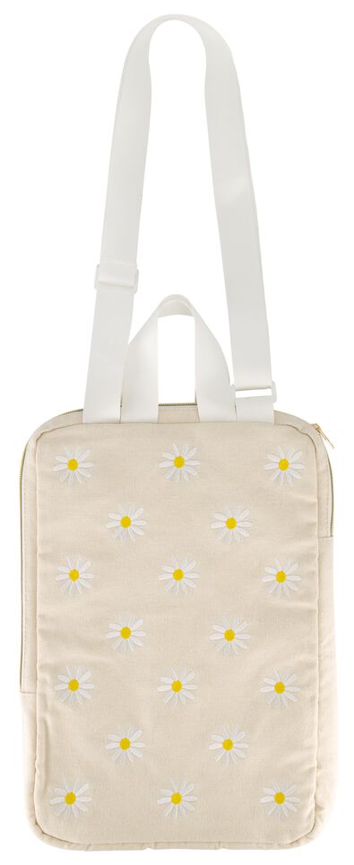 laptoptas canvas bloemen