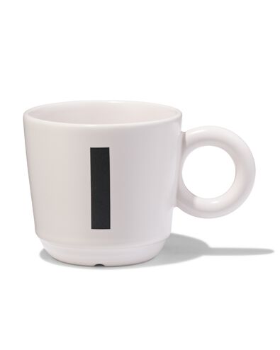 aardewerk mok 280ml letter I