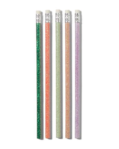 potloden glitter - 5 stuks