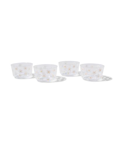 herbruikbare bakjes &Oslash;11cm bloemen - 4 stuks