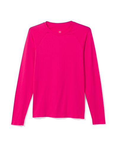 naadloos dames sportshirt roze